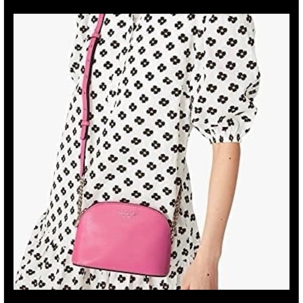 Kate Spade Cameron's pink dome crossbody pebbled leather handbag - Picture 2 of 12